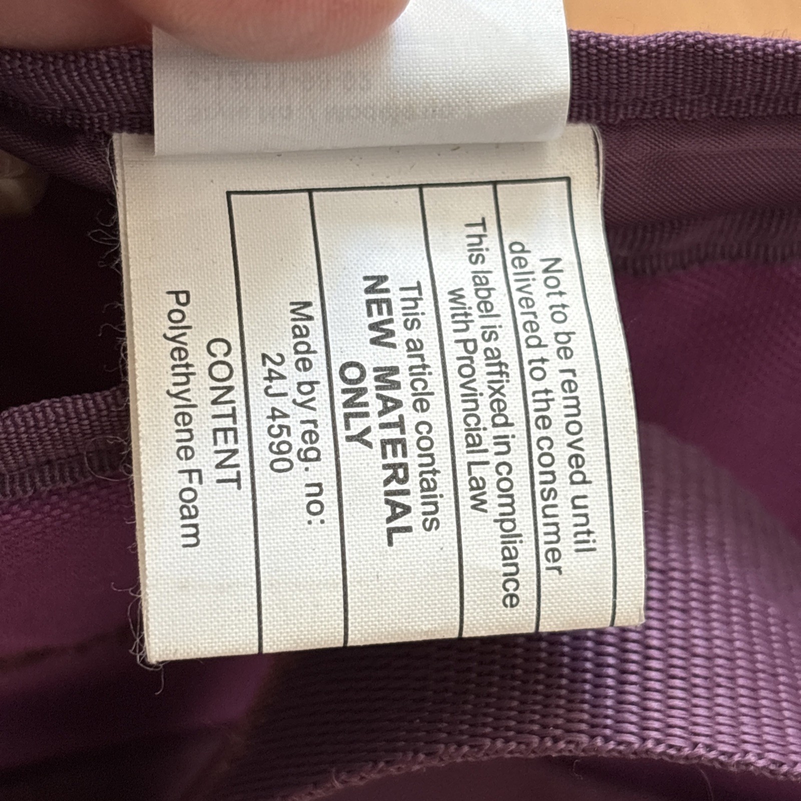 Rachael Ray Purple Tote Bag 15x15x7″ Adjustable Handles Like New