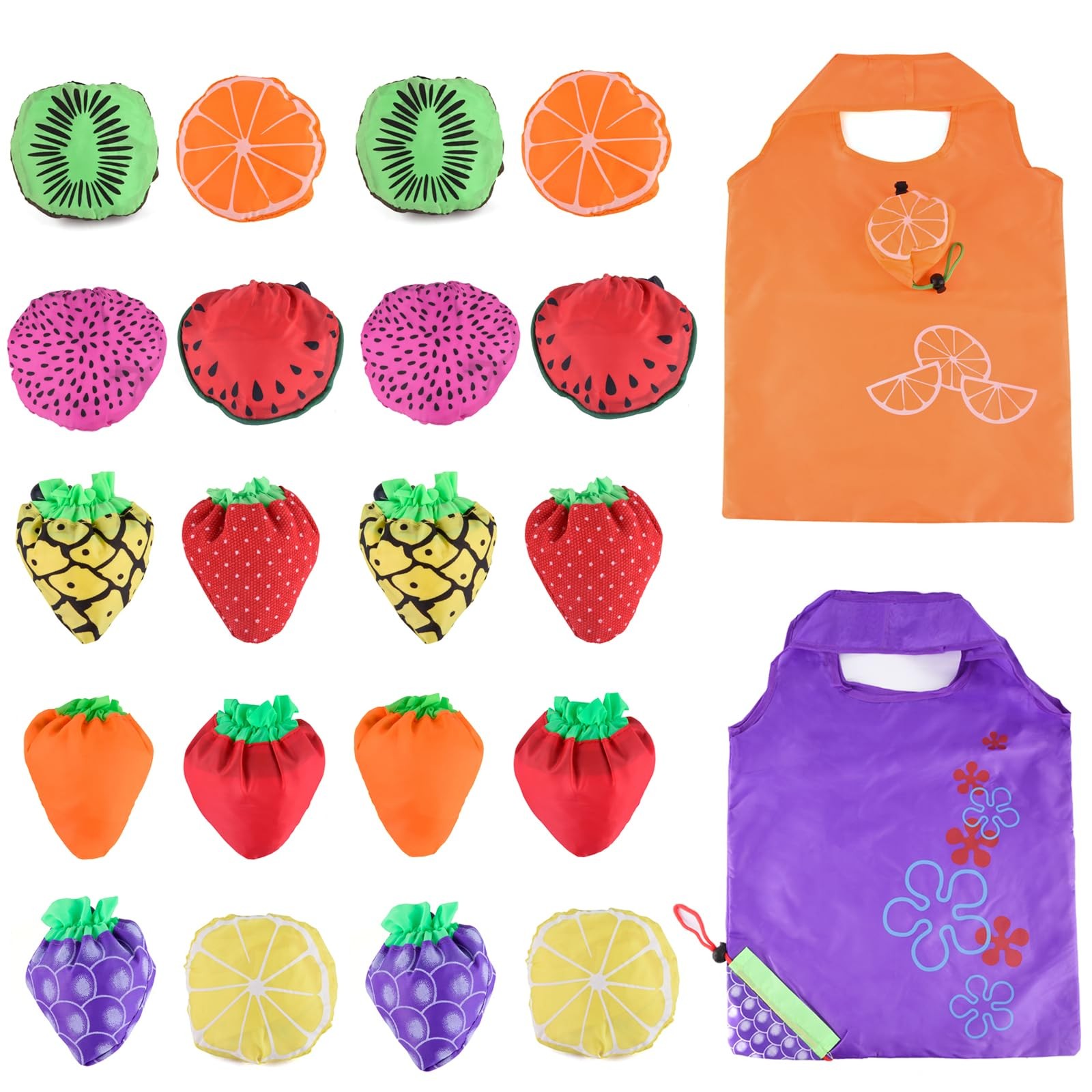 20 Pack Reusable Shopping Bags,Bulk Foldable Portable Reusable Grocery Bags L…