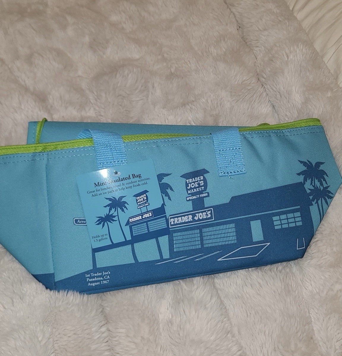 Trader Joe’s Mini Insulated Bag Set Peach Purple Red Pink Blue Lot Of 5