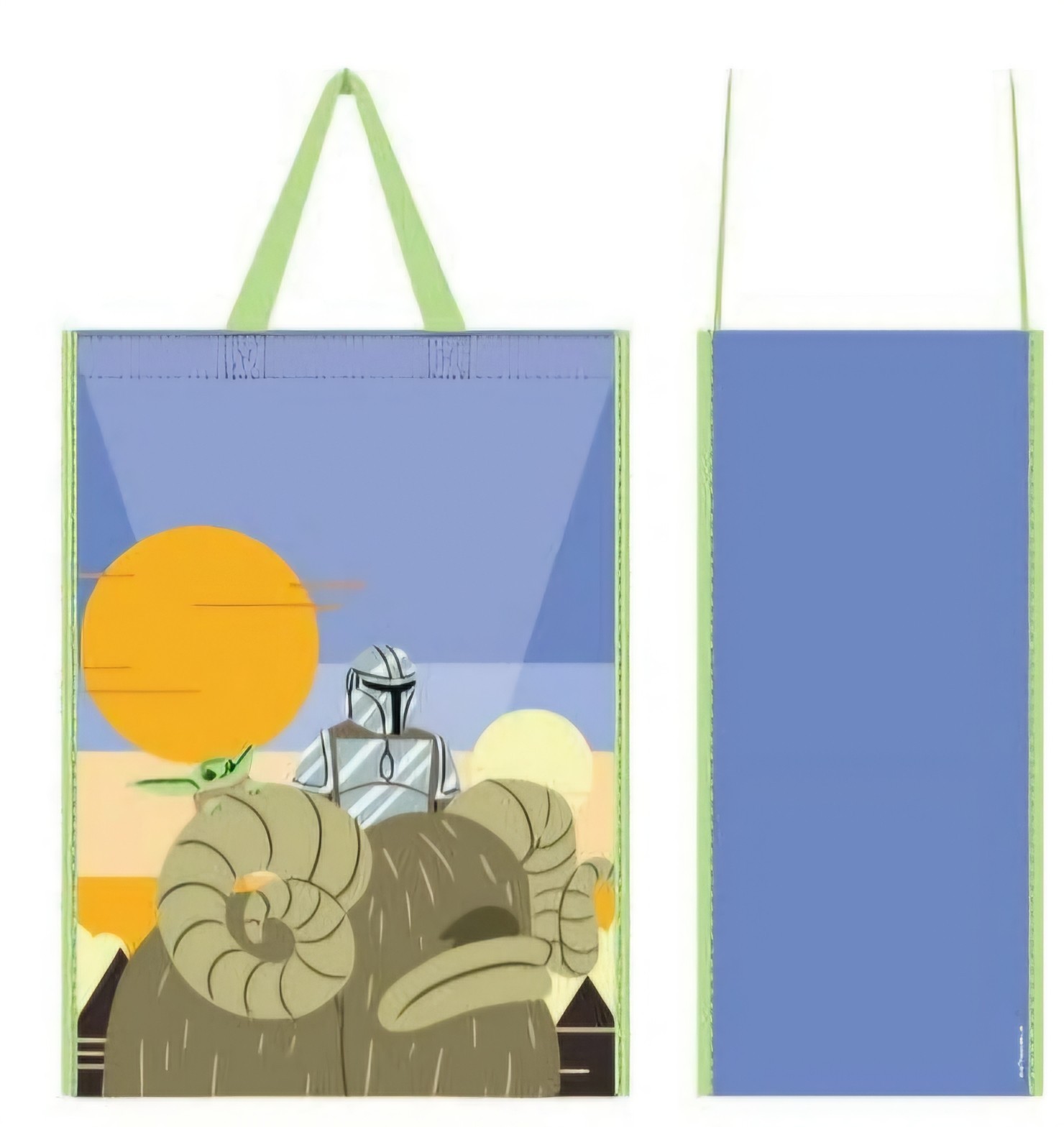 (3) Star Wars Mandalorian Grogu Reusable Shopping Tote Bags 13.5″x19″x8″ NWT