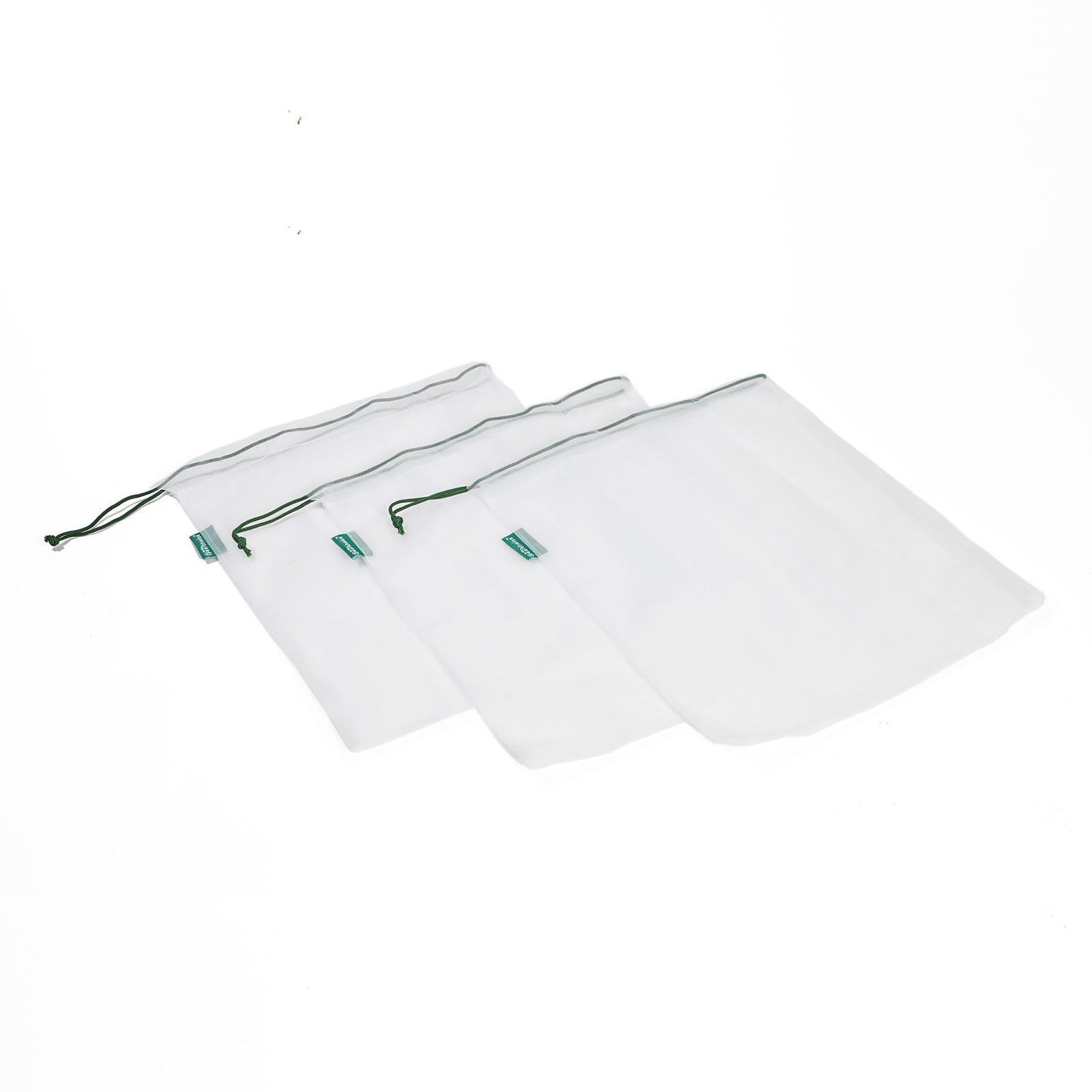 Earthwise Reusable Mesh Produce Bags – Washable Set of 9 Premium Small, White
