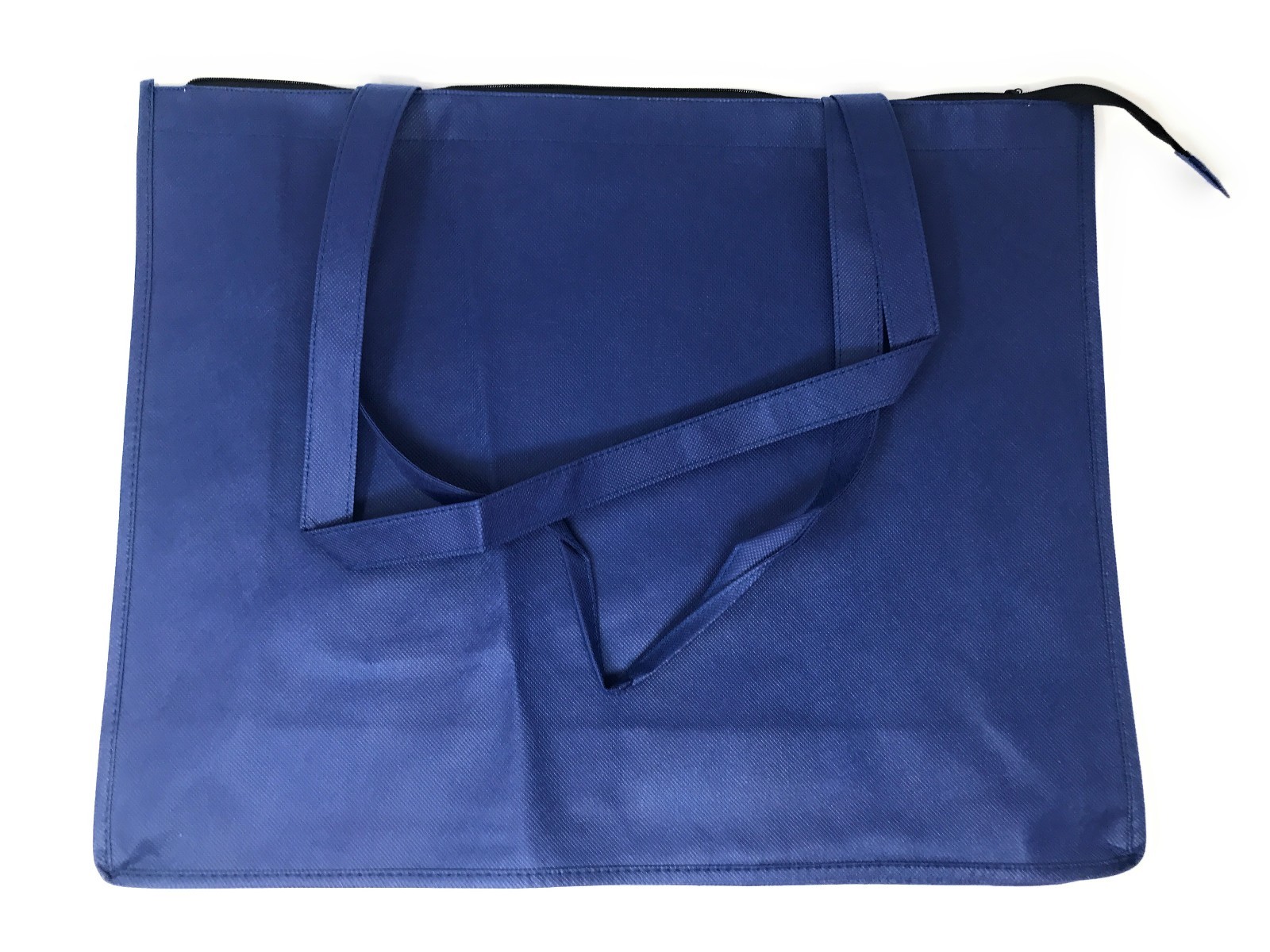 1 Dozen Large Big 20″ Zippered Reusable Grocery Shopping Tote Bags Wholesale