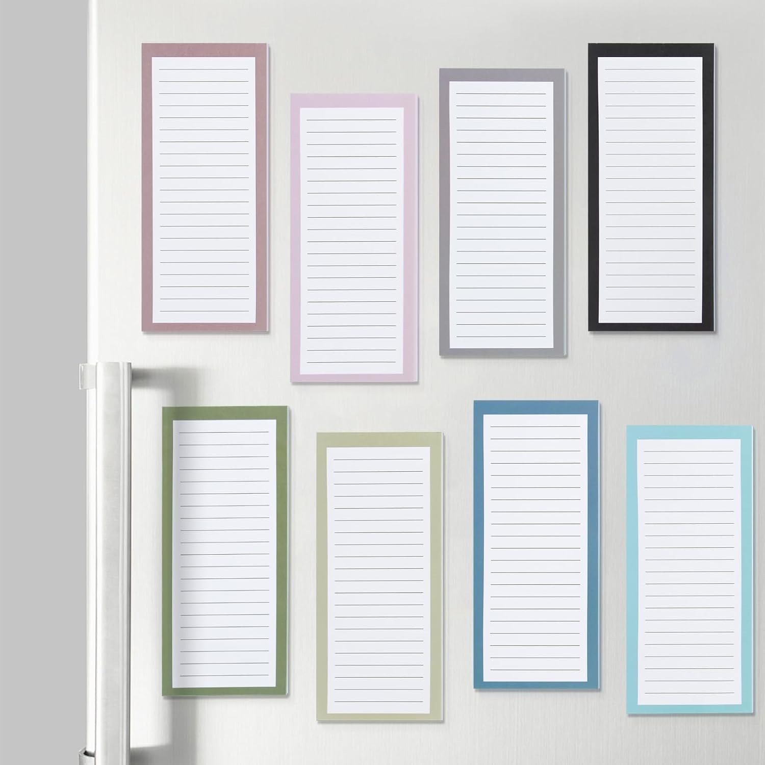 8 Pack Magnetic Notepads for Refrigerator – Grocery List, Shopping List, To-Do L