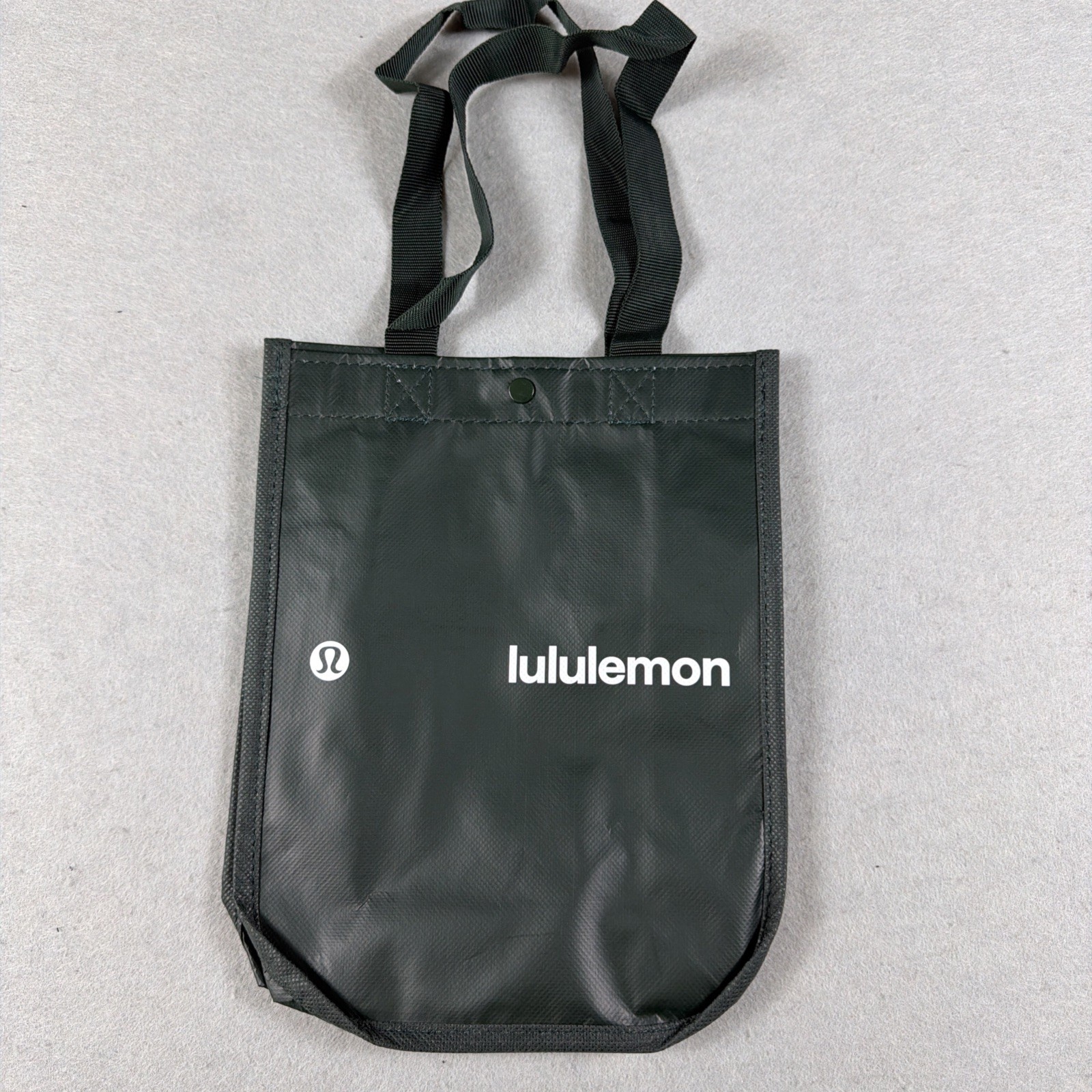 Lululemon Hunter Green Solid Reusable Shopping Bag Tote Eco-Friendly