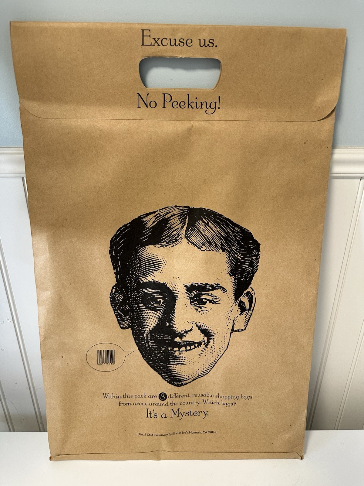 Sealed TRADER JOES Mystery Pack Grocery Reusable Bags 3 Pack Set Unopened