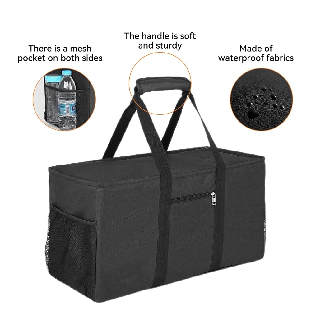 Extra Large Utility Tote Bag,Reusable Shopping Bags with Handles – Waterproof…