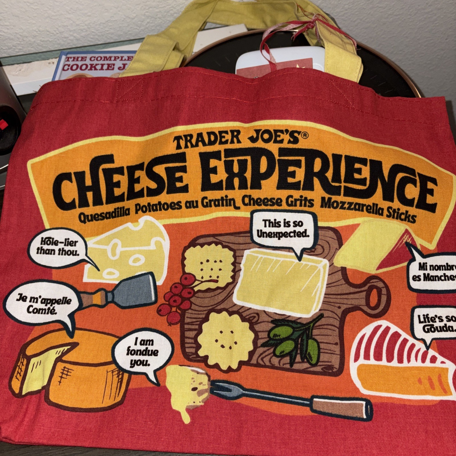 Trader Joe’s Cheese Experience Canvas Tote Large
