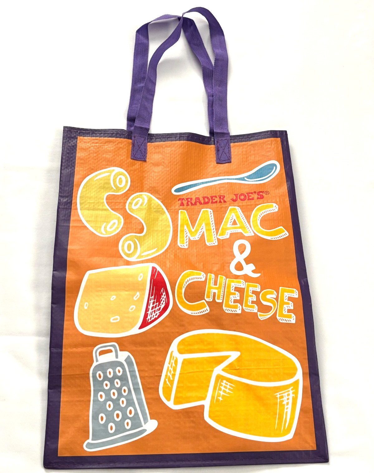 Trader Joe’s Comfort Foods All-Over Print Reusable Shopping Tote Bag PB & Jam