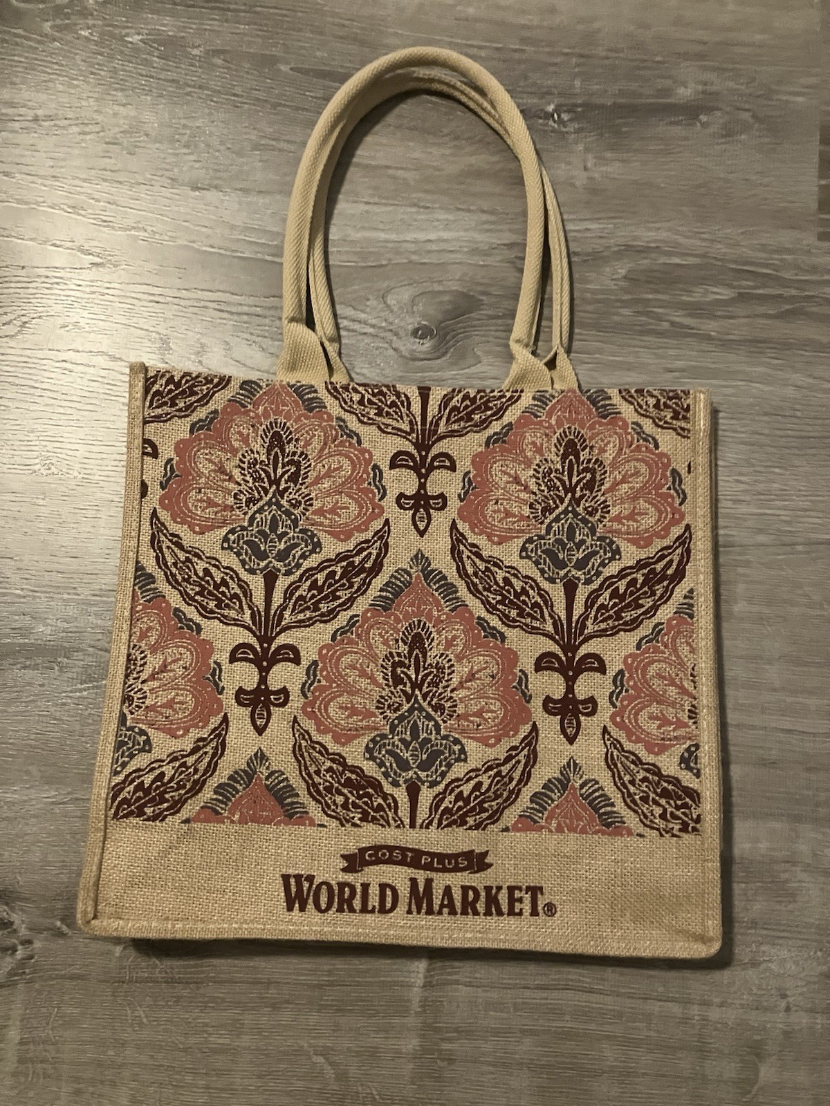 Cost Plus World Market Burlap Bag w/ Handles