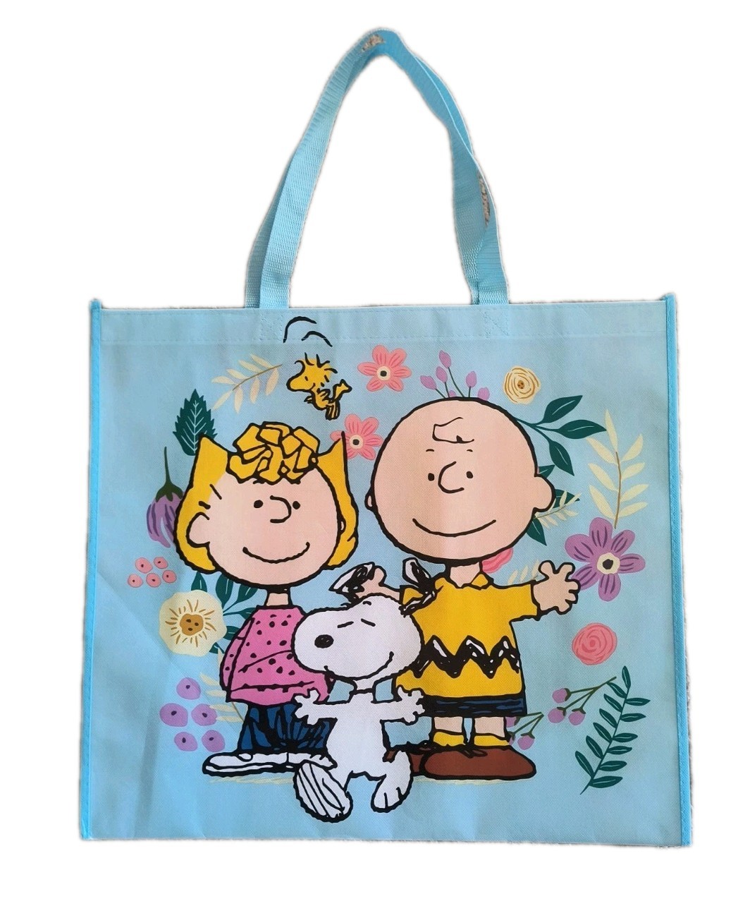 PEANUTS Extra Large Reusable SNOOPY Tote Bag with Handle NEW Free Shipping!