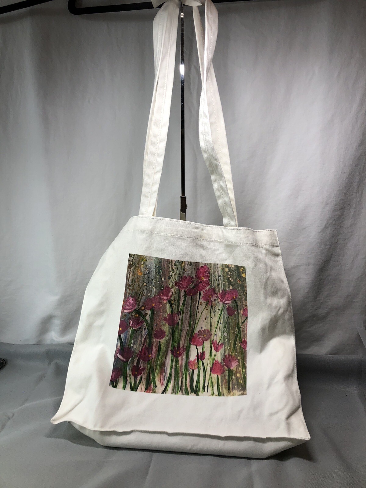 Reusable Wildflower Tote Bag. Plus Matching Notebook And Magnet. Handmade