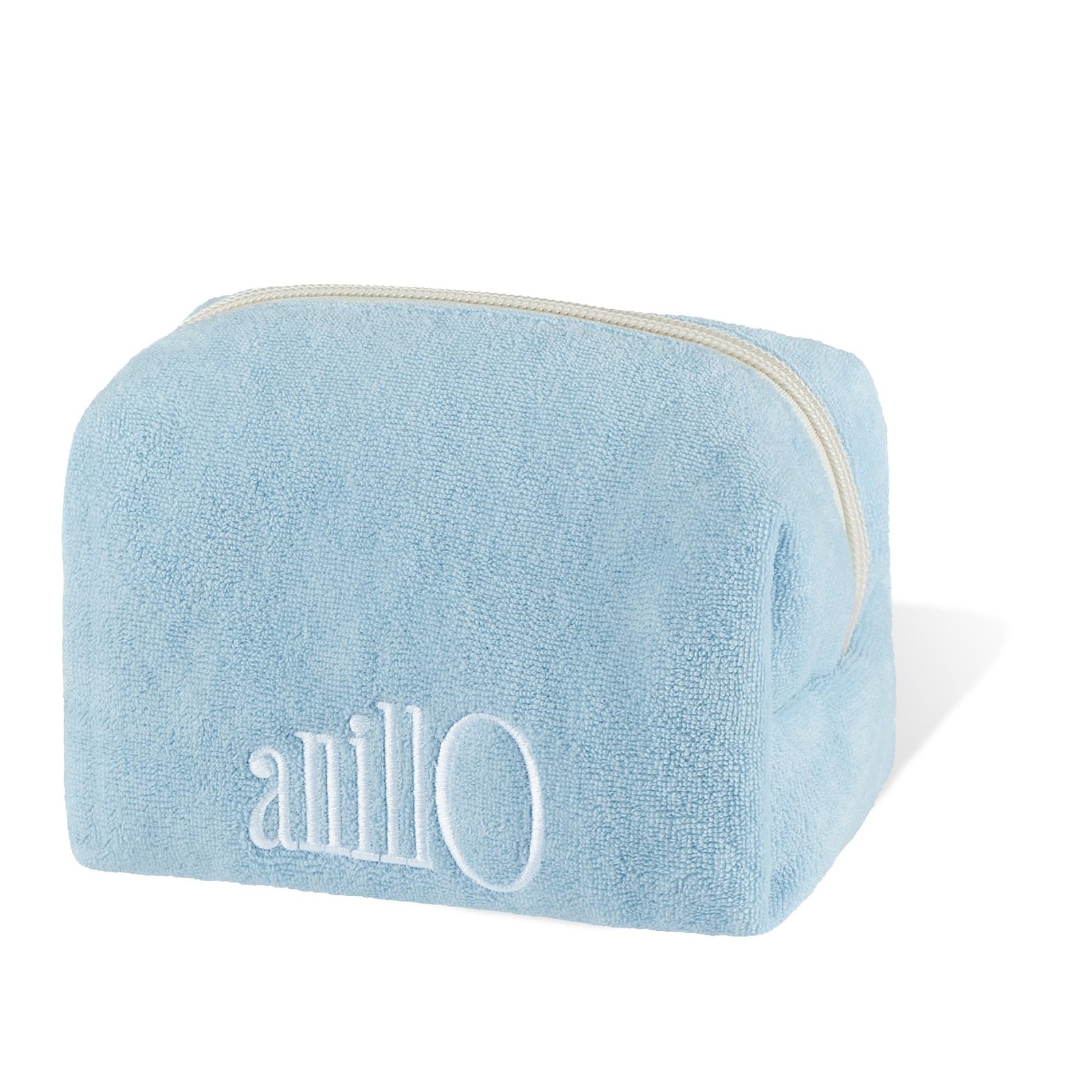 ANILLO Blue Terry Pouch, Soft Lightweight Travel 16 x 8 x 10 cm,