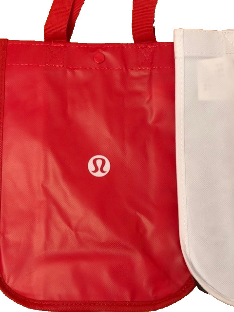 New Lululemon Bag Lot of 3 Small Reusable Tote Eco Friendly Travel, Lunch, Gym