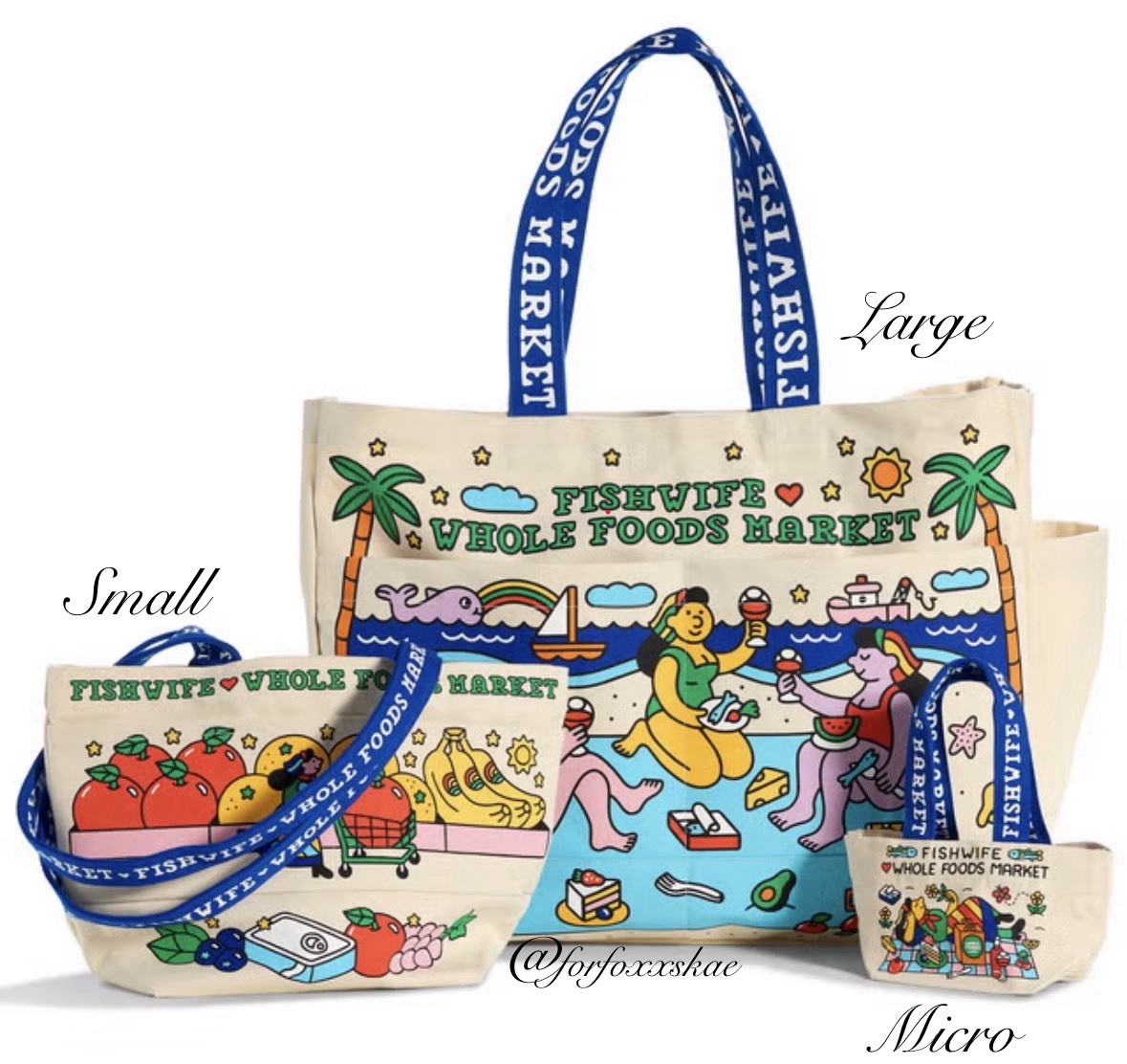 NWT Fishwife x Whole Foods Micro Tote Limited Edition