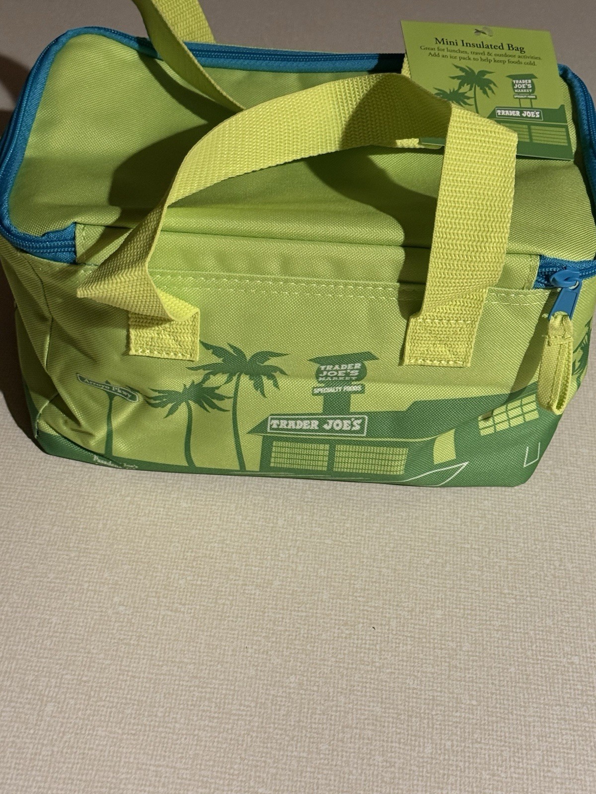 Trader Joe’s 2026 Mini Insulated Tote Bag NEW Limited Edition GREEN