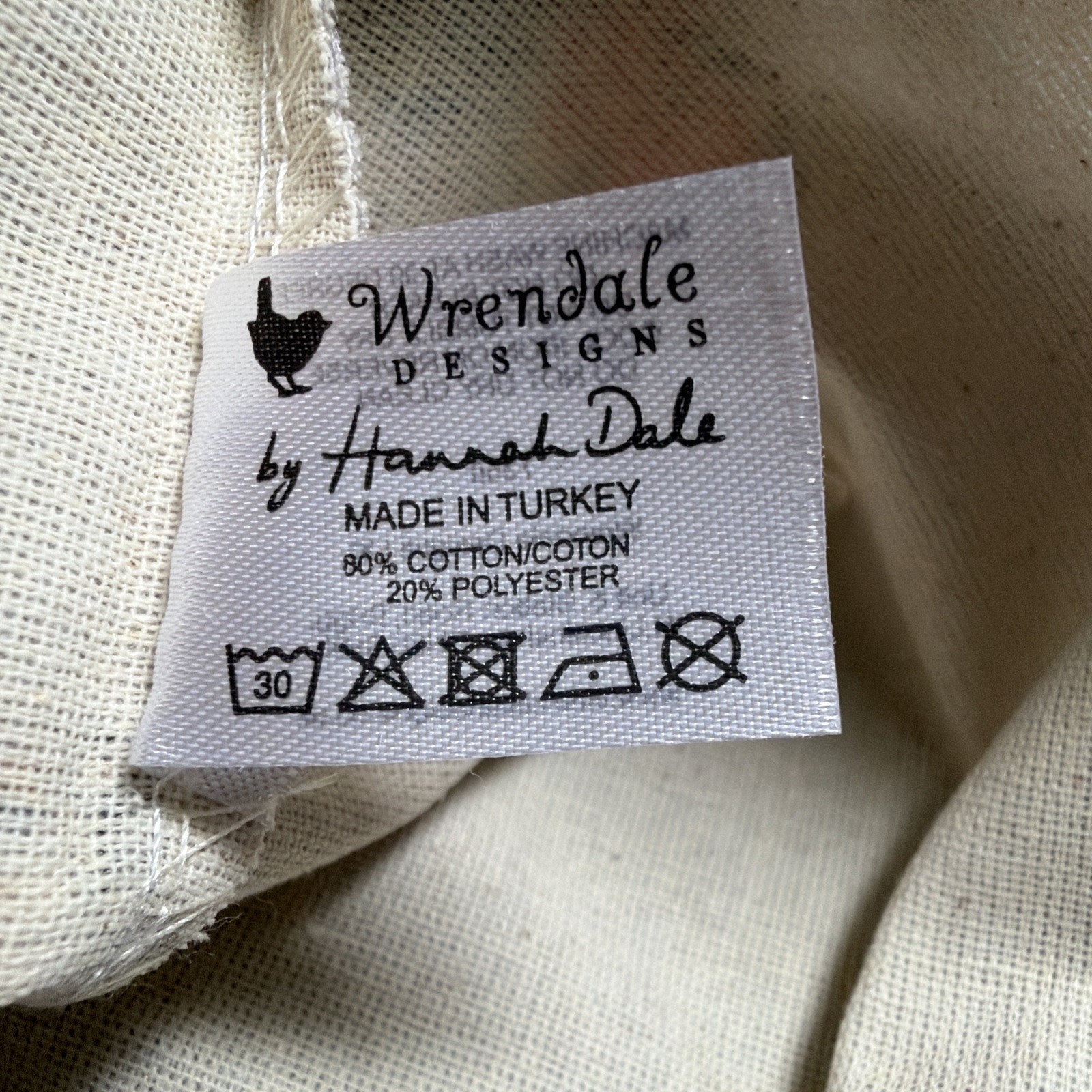 Wrendale Folding “The Jolly Robin” Cloth Shopping Bag Art By Hannah Dale (V)