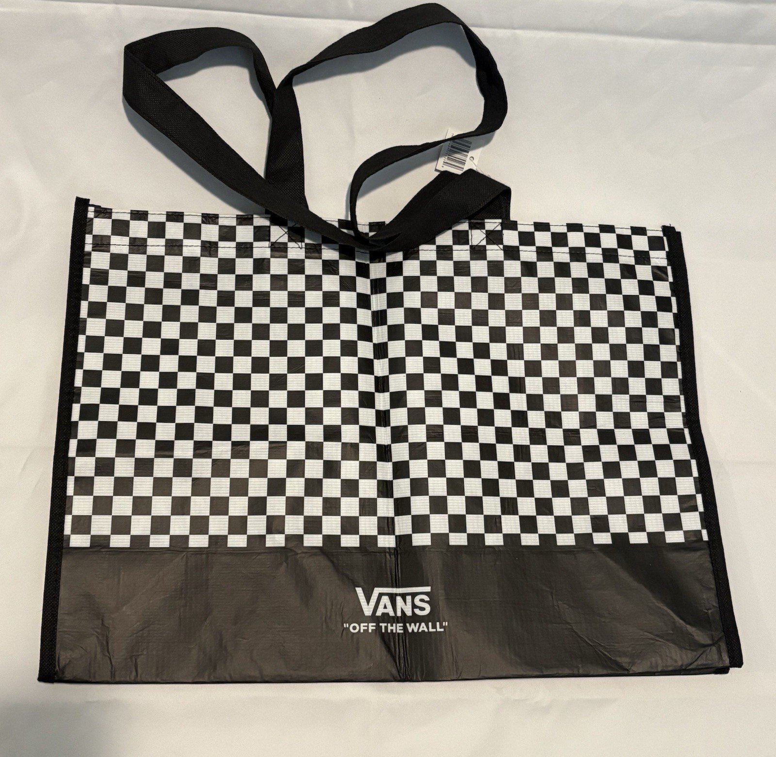 Vans Off The Wall Reusable Classic Checkerboard Shopping Tote Bag -Large