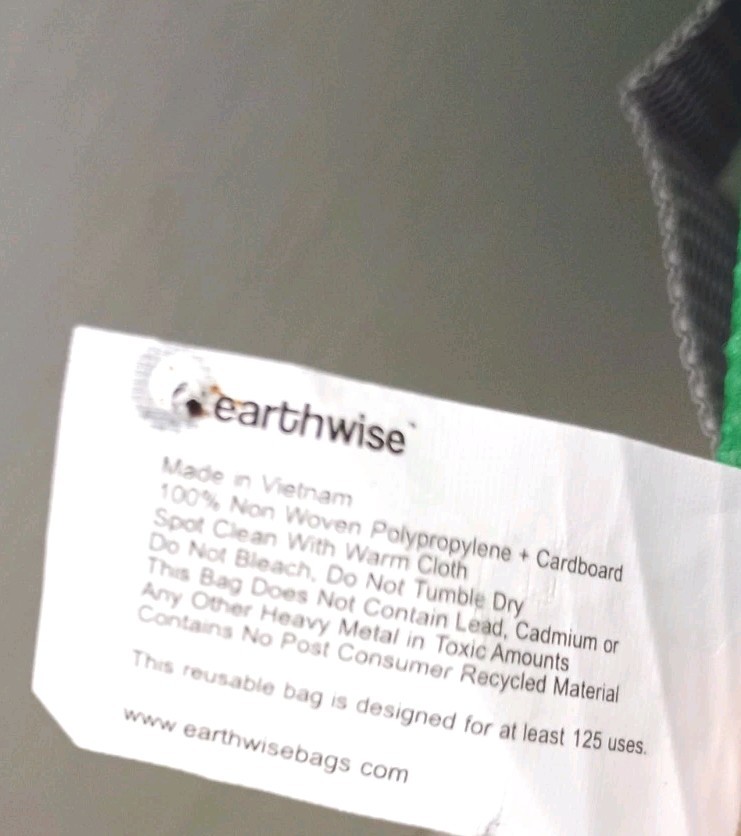 Sprouts Farmers Market Earthwise Green Box Tote Market Bag Collapsible