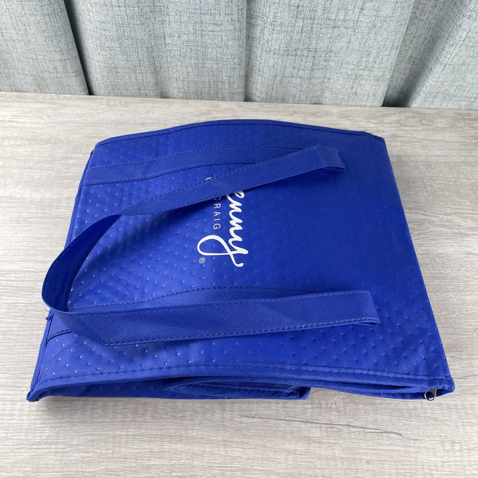 Jenny Craig Insulated Cooler Bag Double Handles Front Pocket Retired DBL Zipper