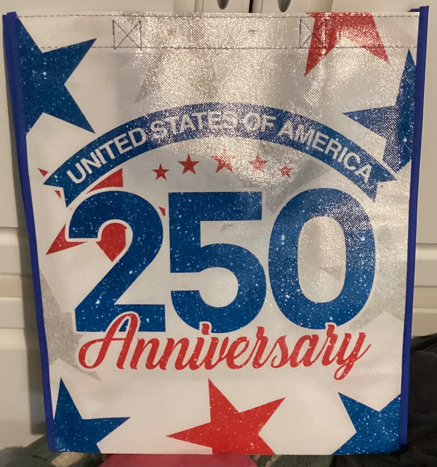 Publix United States of America Reusable Shopping Bag 250 Anniversary Stars NWT