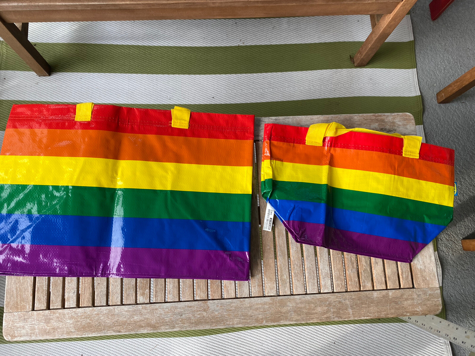 Ikea Rainbow Bags. Set Of 2. Small And Large (22)