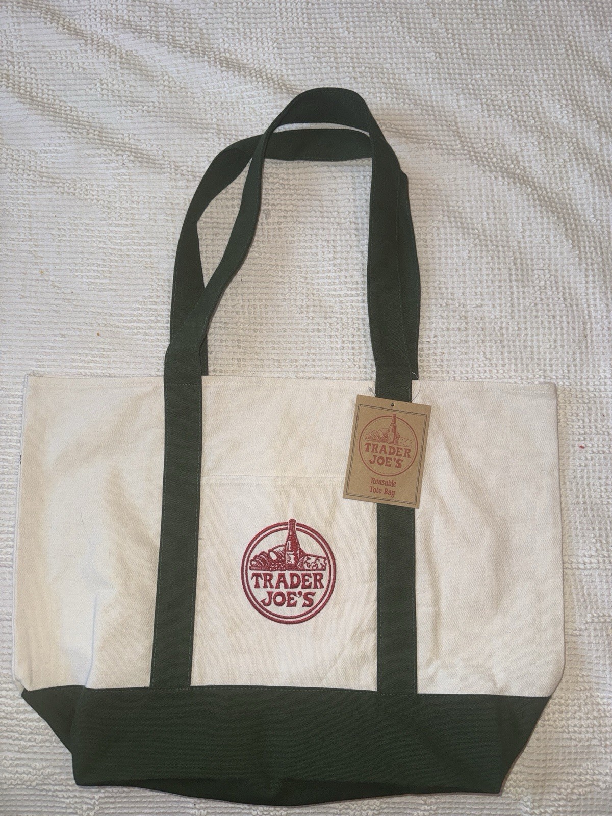 Limited Edition Canvas Tote Shopper Bag Brand New w/Tag Trader Joe’s Fashion