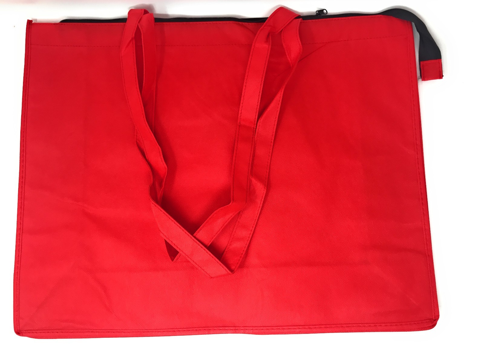 1 Dozen Large Big 20″ Zippered Reusable Grocery Shopping Tote Bags Wholesale