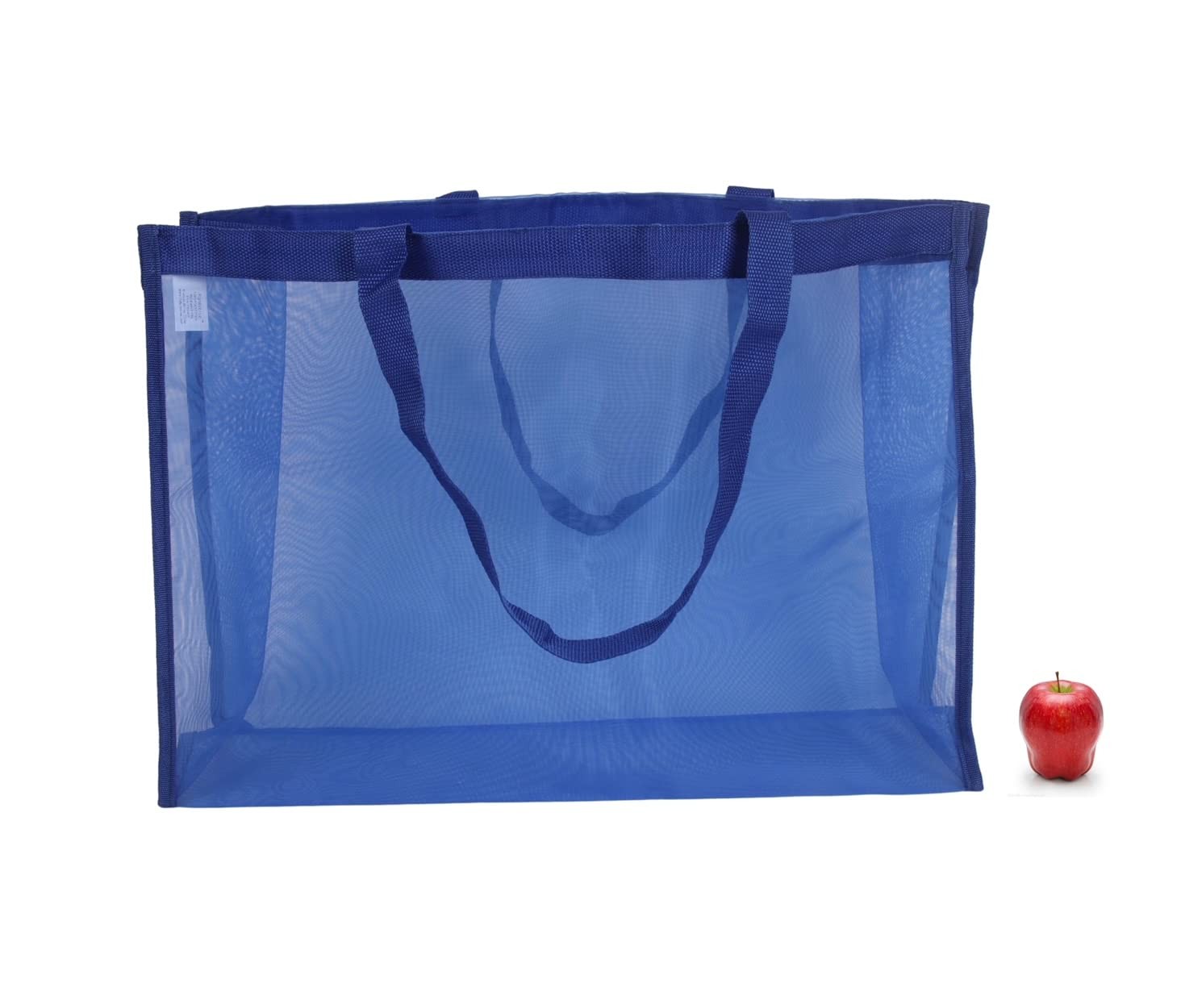 5 PCS Jumbo Mesh Tote Grocery Beach Bag Assortment Fits 21x15x6 Inch