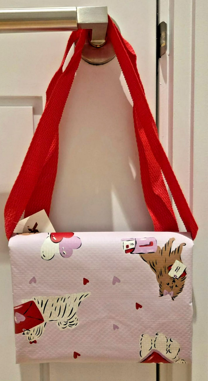 NWT TJ MAXX – Valentines Dogs – Large Reusable Shopping Tote Eco Bag