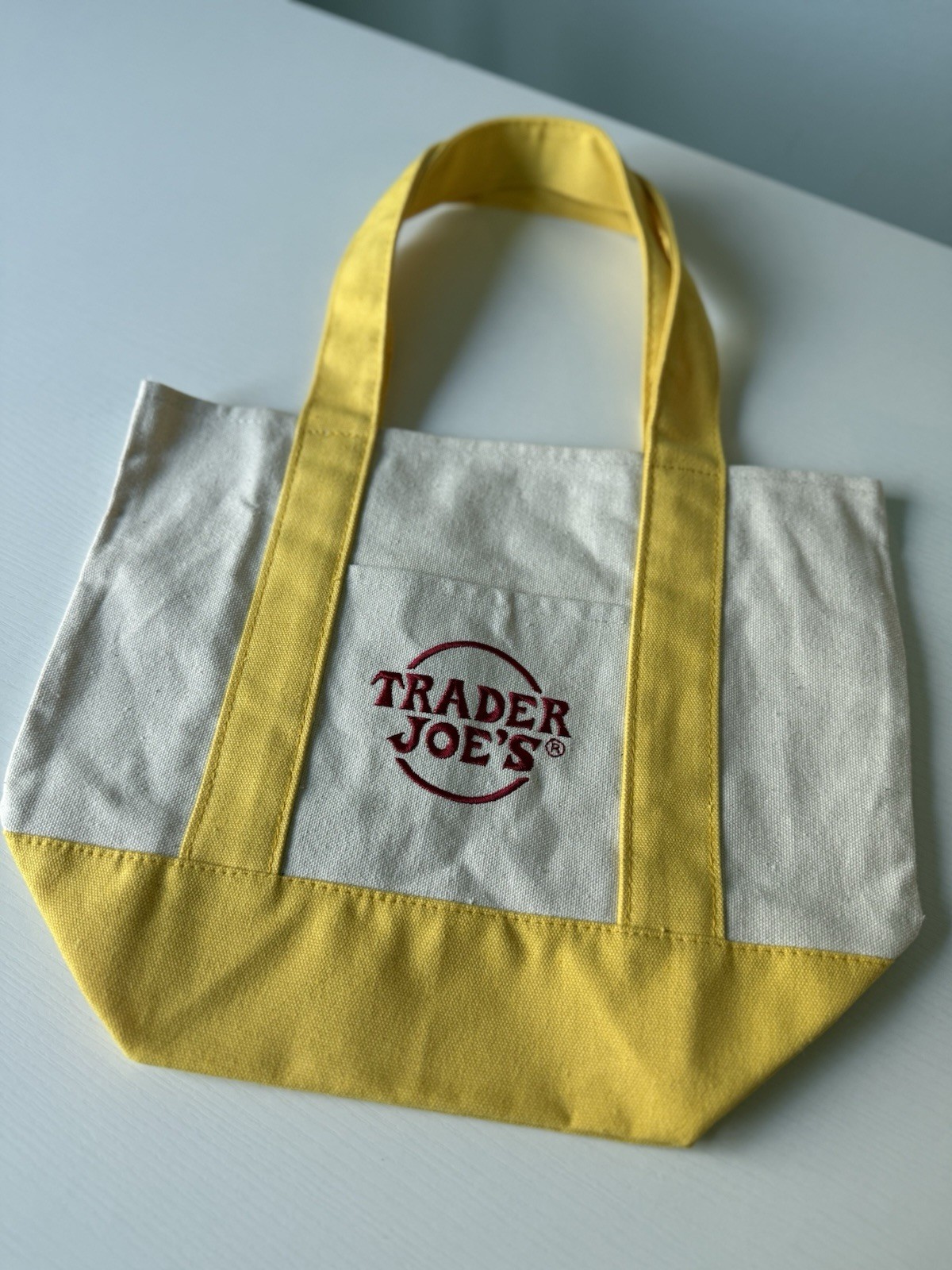 Trader Joe’s Mini Canvas Tote Bag – LIMITED EDITION Set of 4