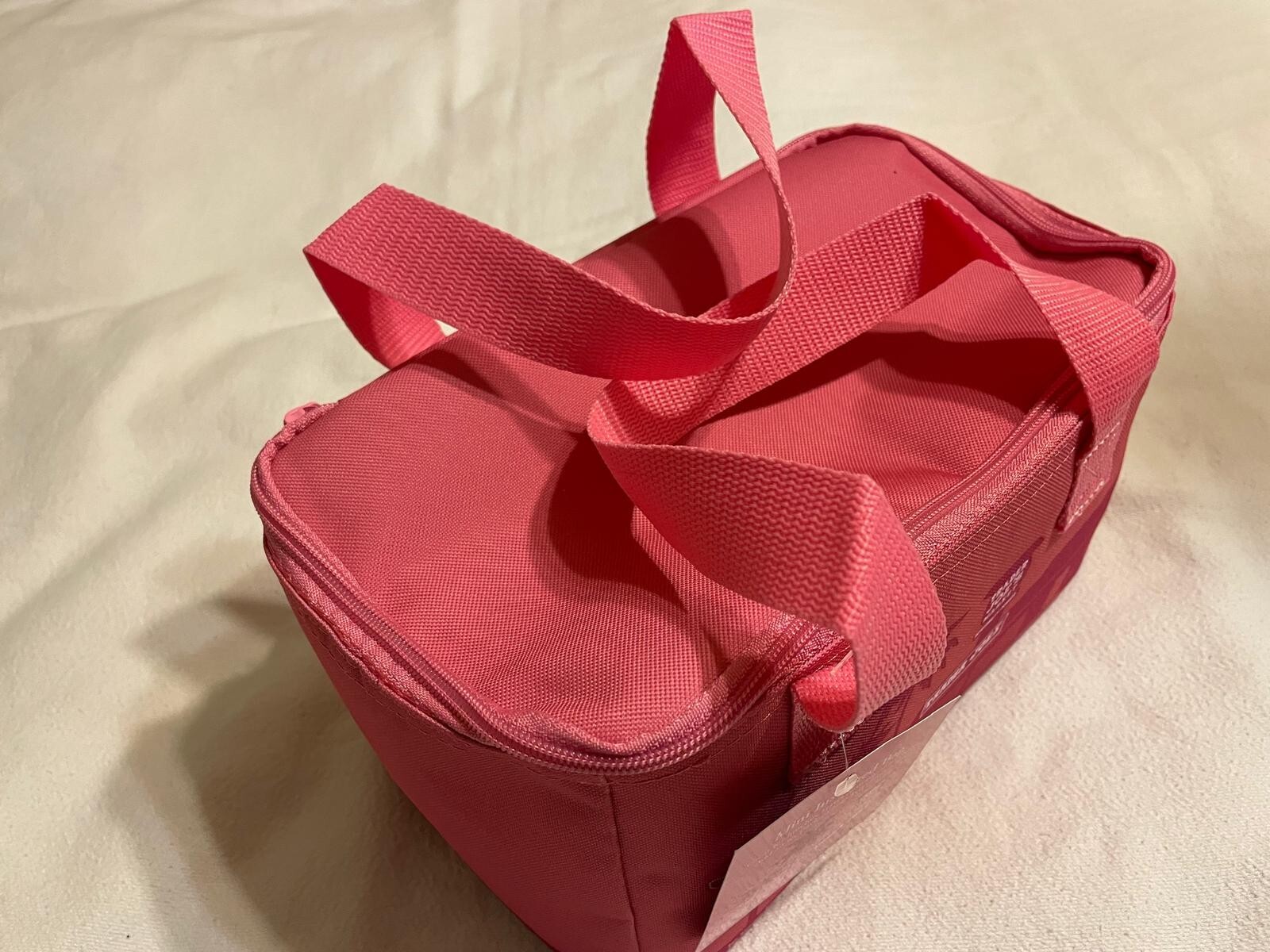 Bundle Set of 2: Trader Joe’s Mini Insulated Cooler Bag: Peach & Pink! NWT!