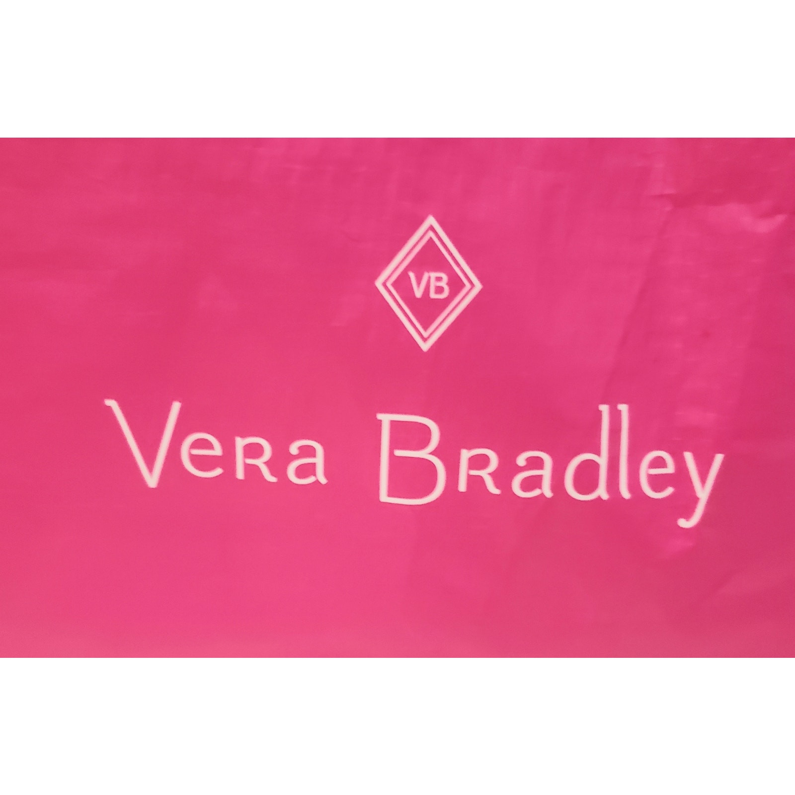 Hot Pink Vera Bradley Shopping Bag, 9″ x 8″