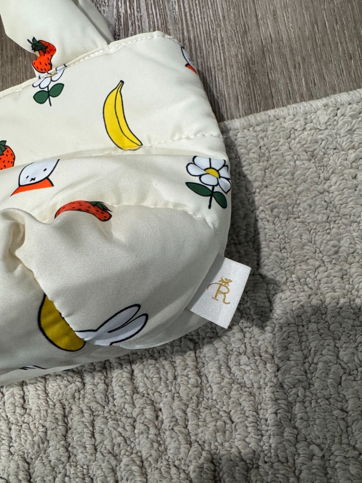 Miffy Puffy Tote Rope Picnic Eco Picnic Bag Friends Used HTF Rare Puffy