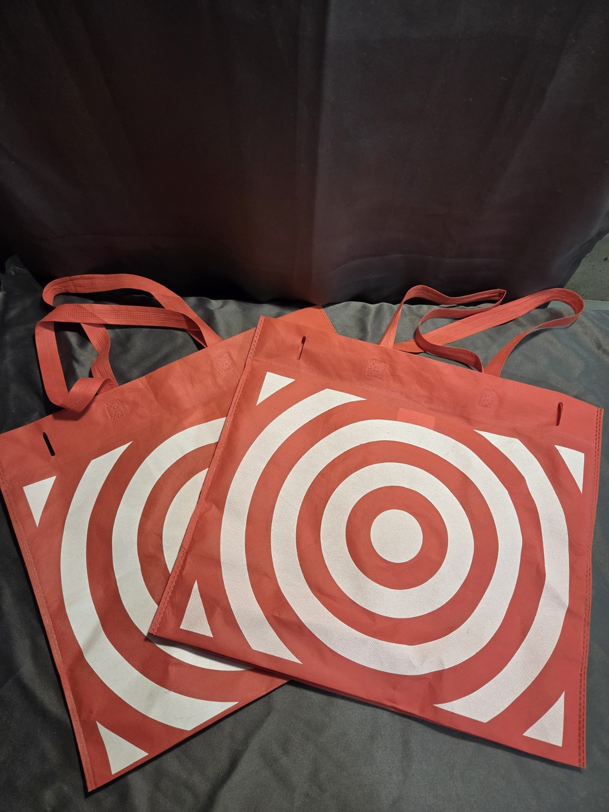 Reusable RED Target Shopping Tote Bag 15×17 target logo 2 Pack