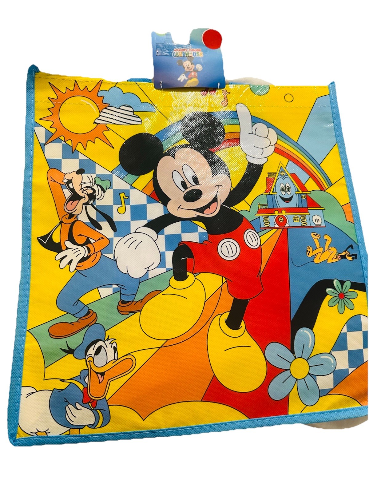 Disney Jr 13x13x6.5 Inch Bag Kids Character Party W/Handles Mickey And Friend