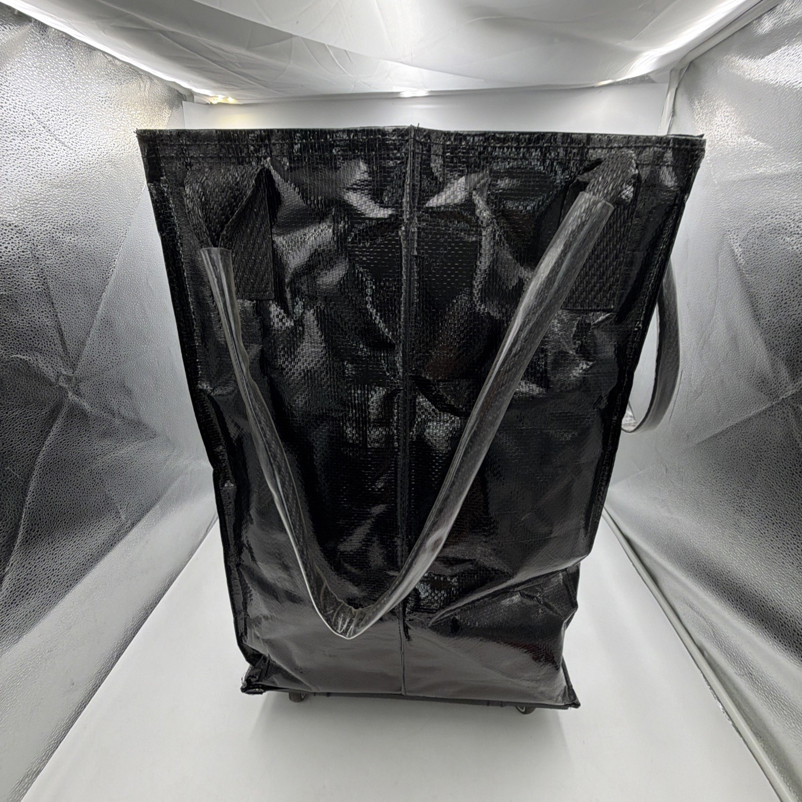 HULKEN Bag Large Black Shopping Rolling Wheels Trolley Huge Tote EXCELLENT!