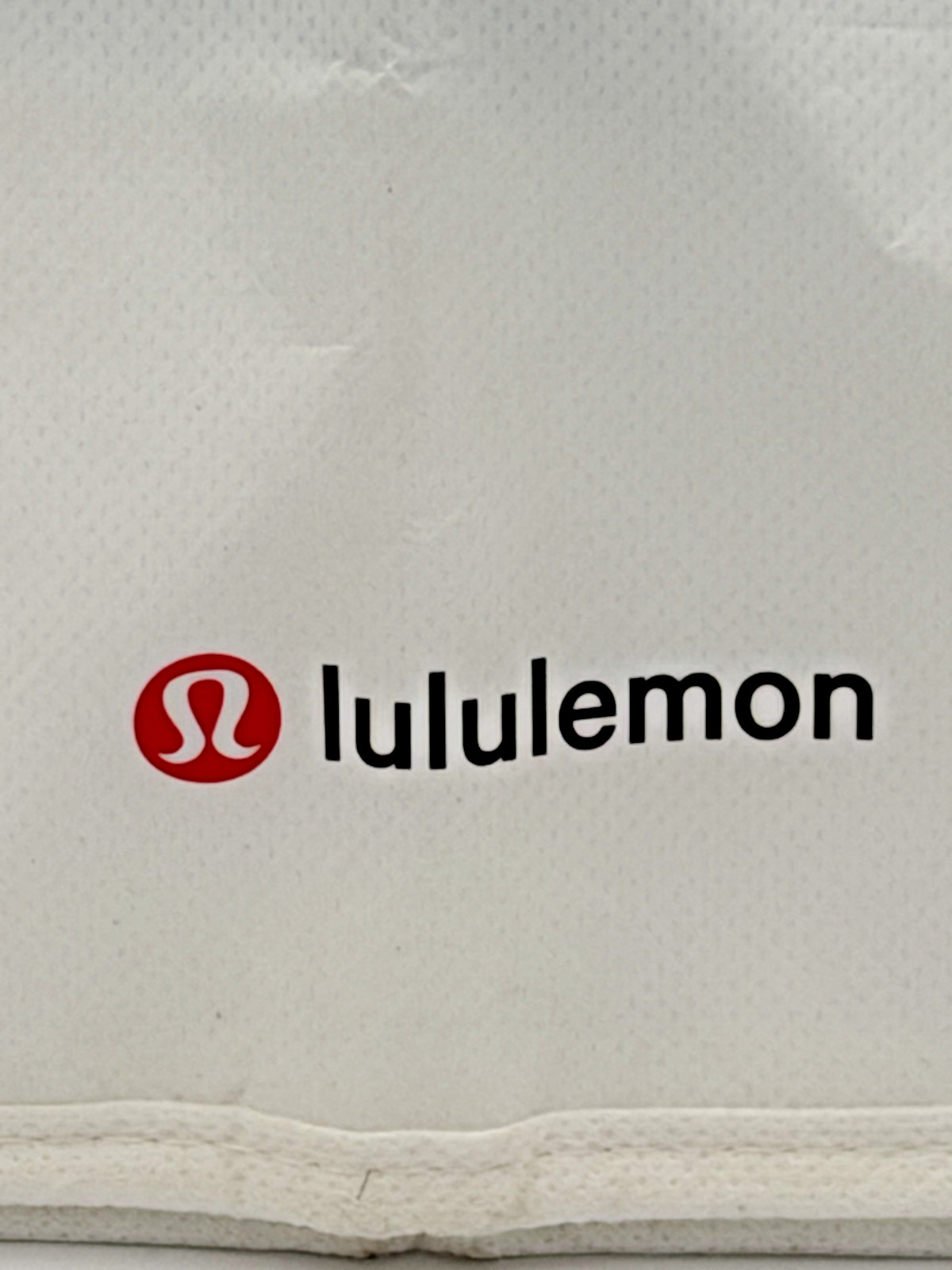Lululemon White Silver Reusable Tote Bag 21″ x 14″ x 8″ nice large tote bag