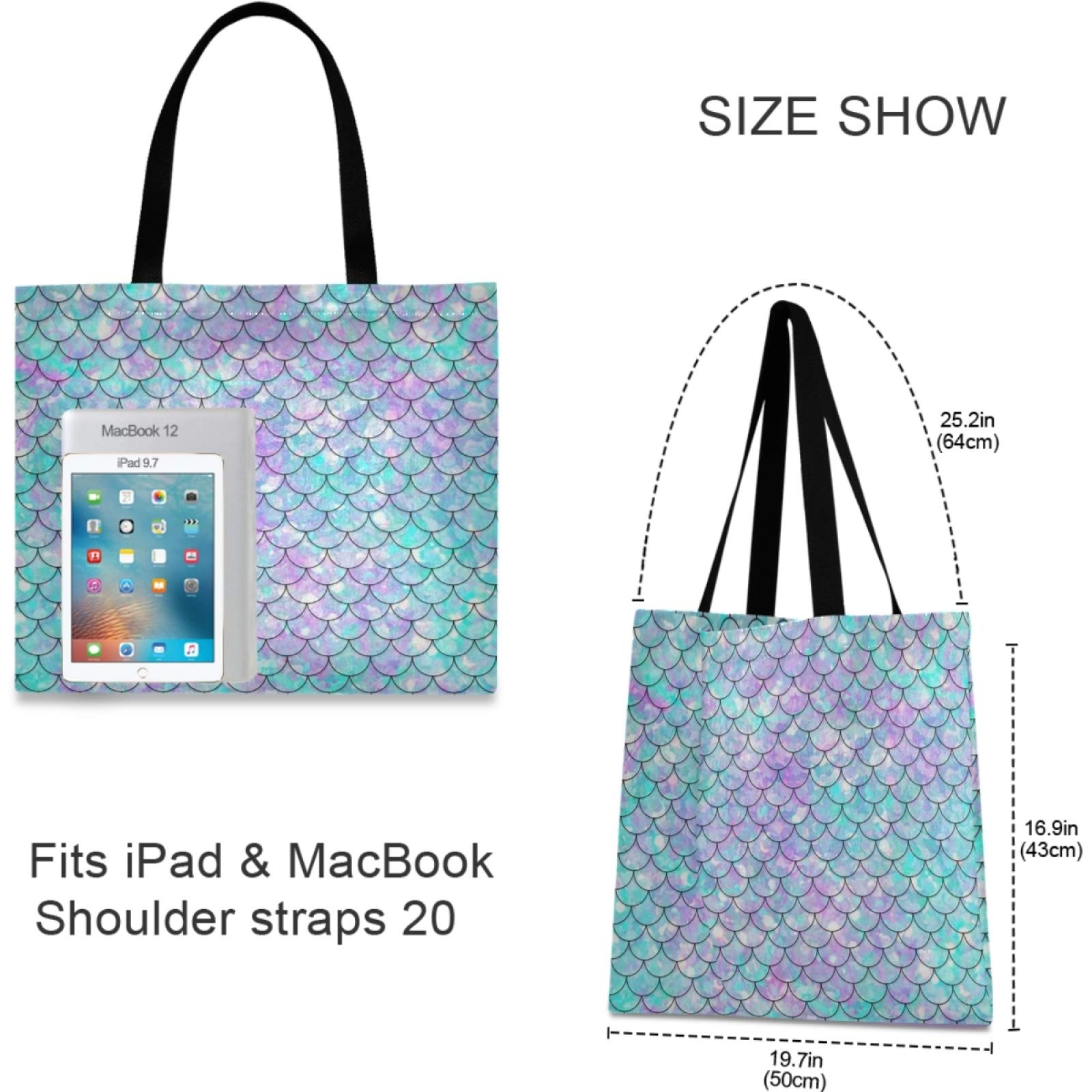 Large Tote Bag Shoulder Bag Shopping Casual Travel Handbags Daily Gym Beach