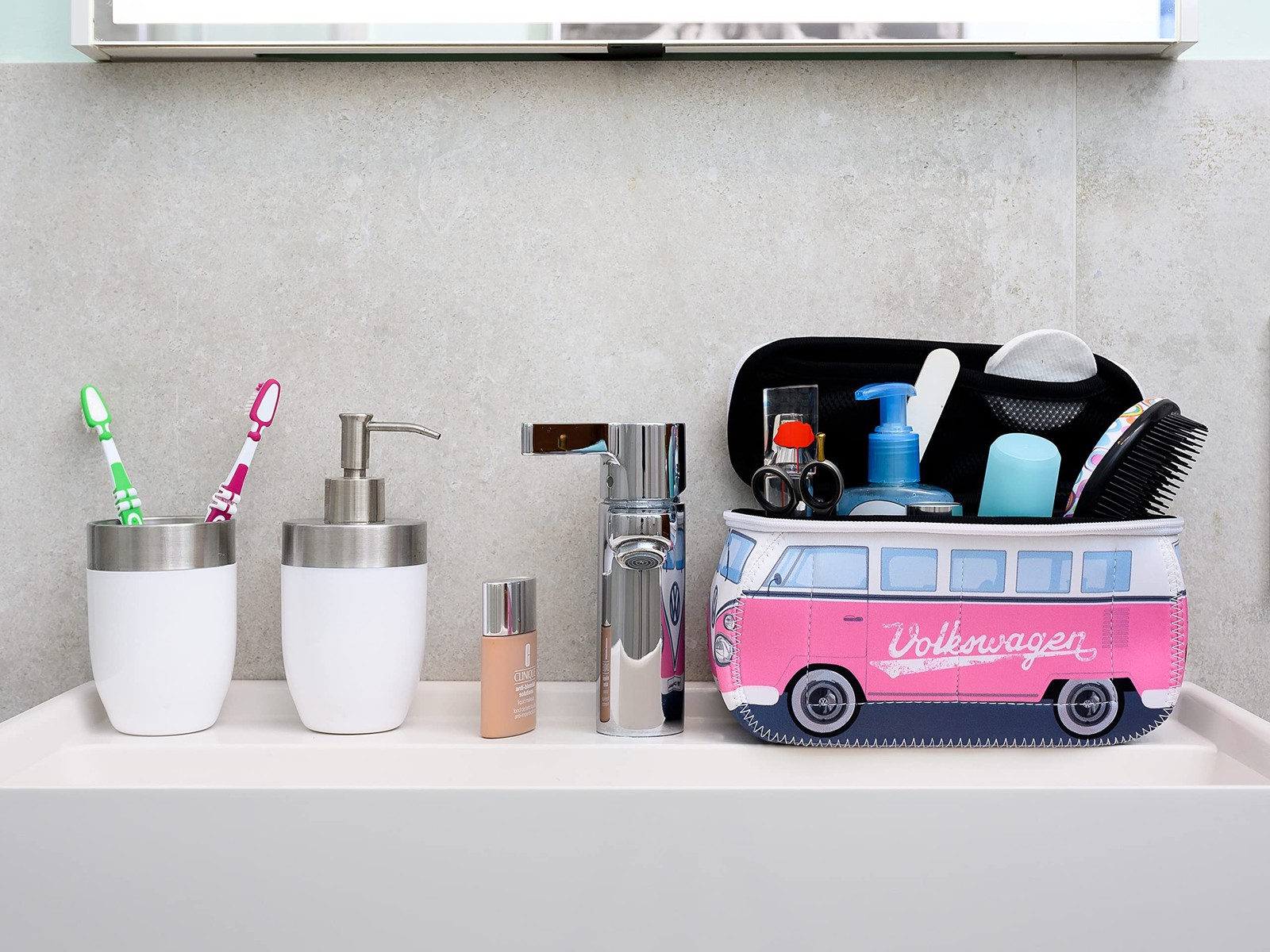 BRISA VW Collection – Volkswagen Neoprene Small (9 x 4.3 x 3.1 inches), Pink