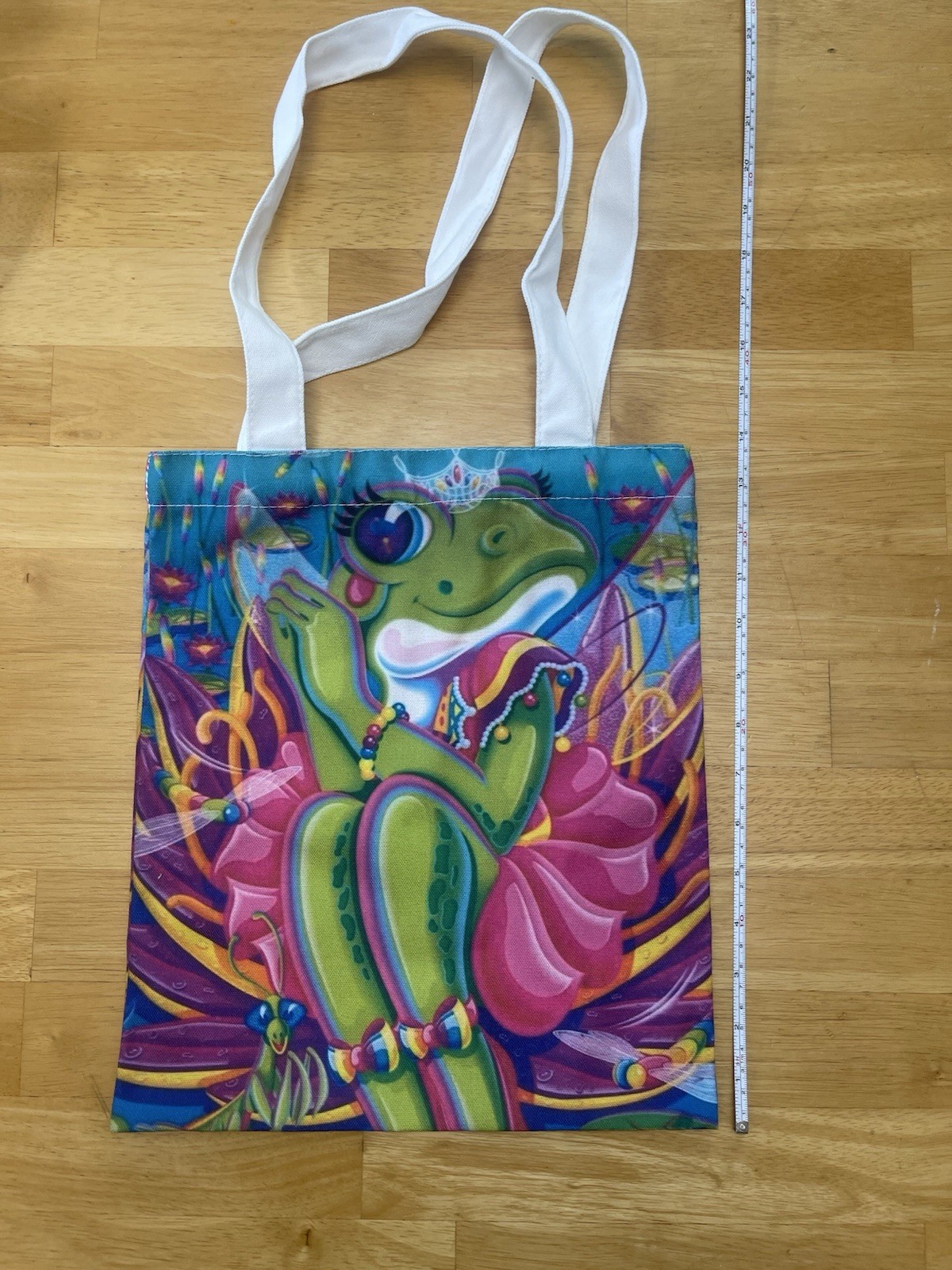 Lisa Frank Frog CANVAS Tote Bag