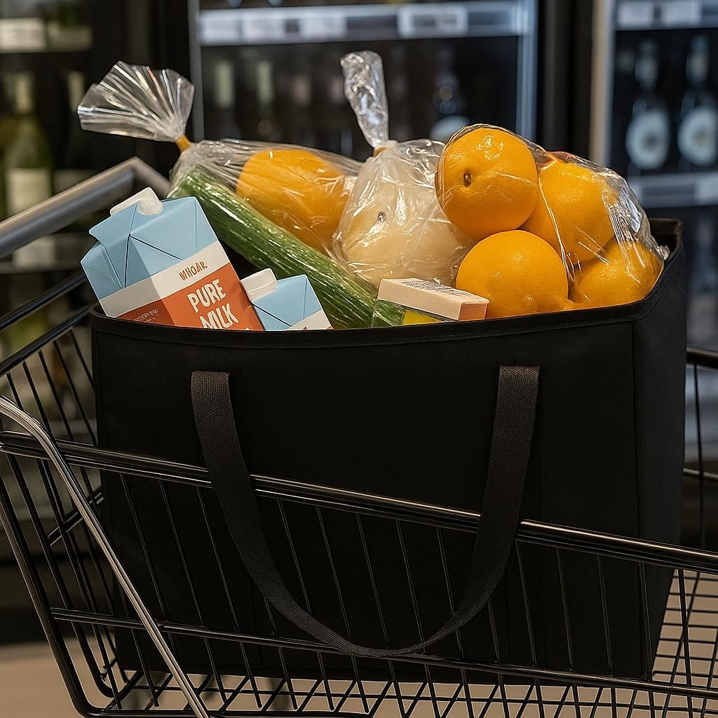 Durable Insulated Shopping Bags, 12000ml Capacity for Heavy Loads and Groceries