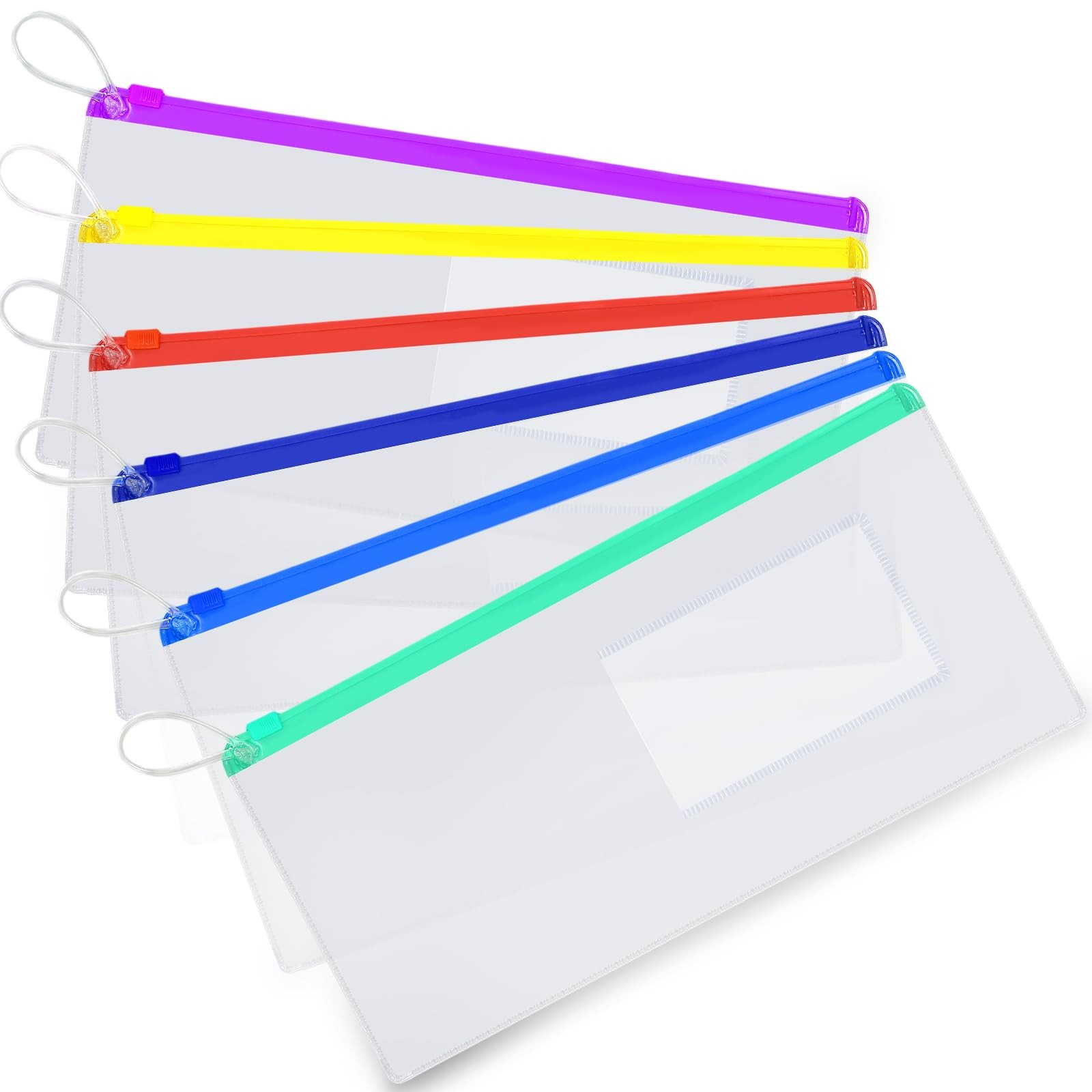 Timgle 200 Pcs Dental Zipper 10 x 7 inches, 6 assorted colors in random