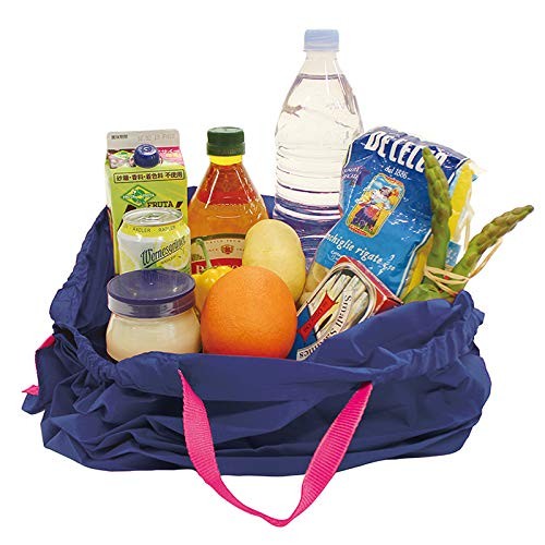 S411KU Shupatto Compact Bag, M, Flower Flowers, Instantly Foldable Eco Bag
