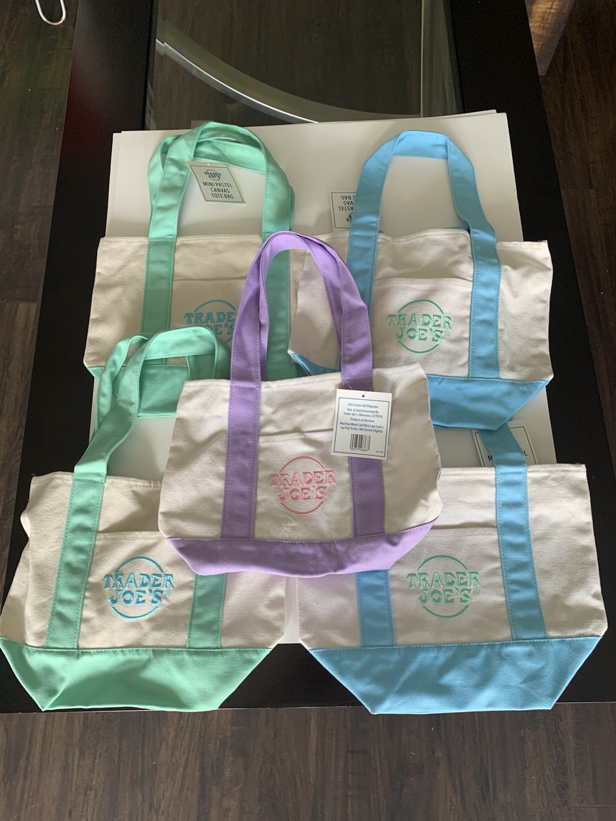 BRAND NEW with TAGS – Trader Joe’s Mini Tote Bag $15 Each