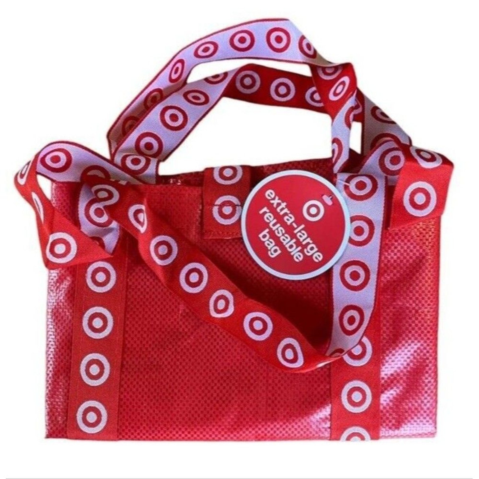 Target Red Bag NEW Extra Large Recycled Reusable 15″x19″14″ Ships Quick & Free