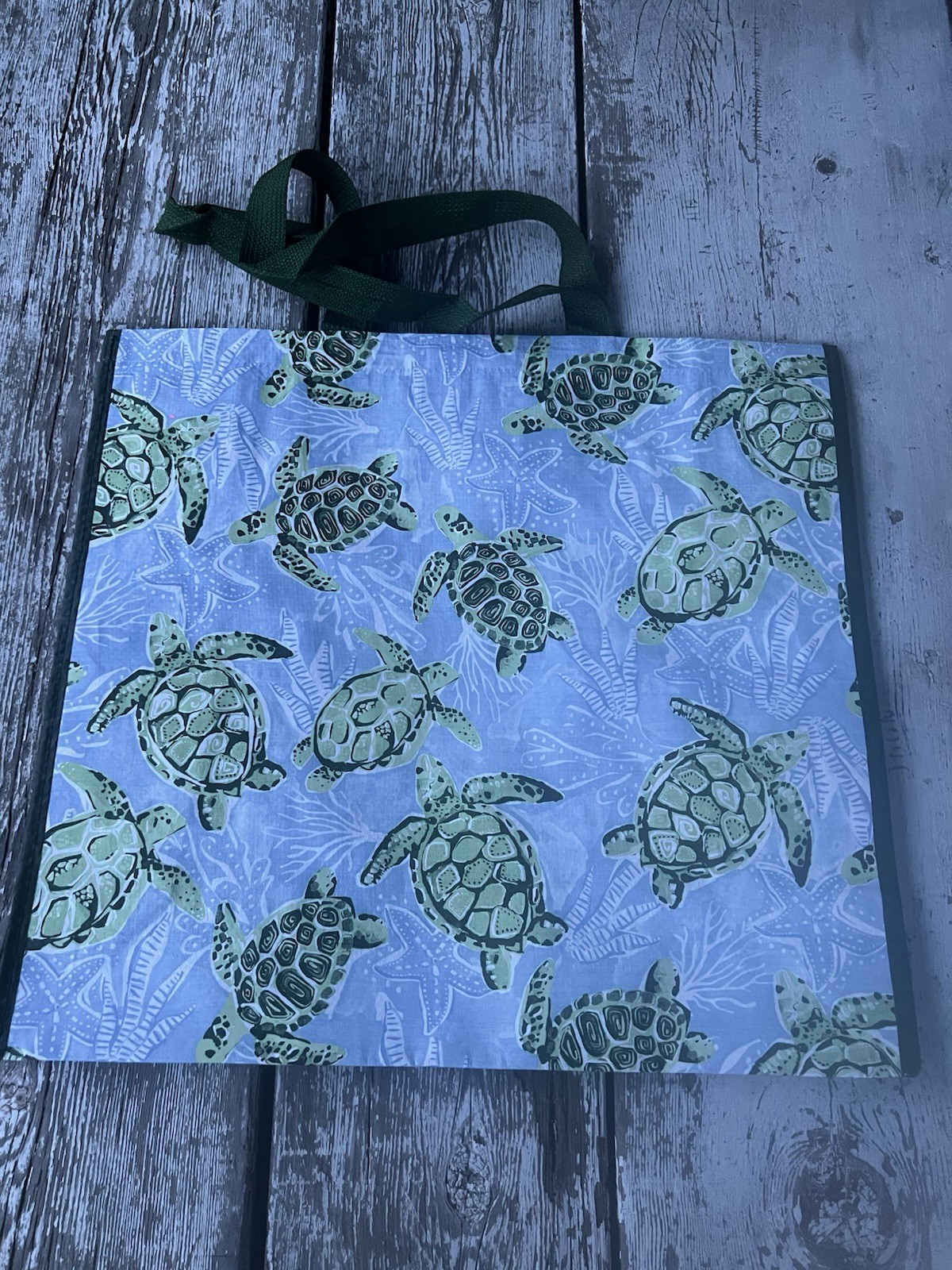 HAWAIIAN HONU TURTLE REUSABLE SHOPPING BAG BEACH BAG / BEACH TOTE