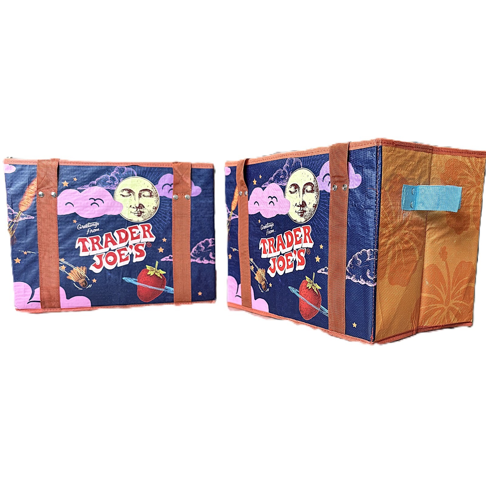 Trader Joe’s Stand-Up Collapsible Grocery Tote Bag (New Just Release) 1 Bag