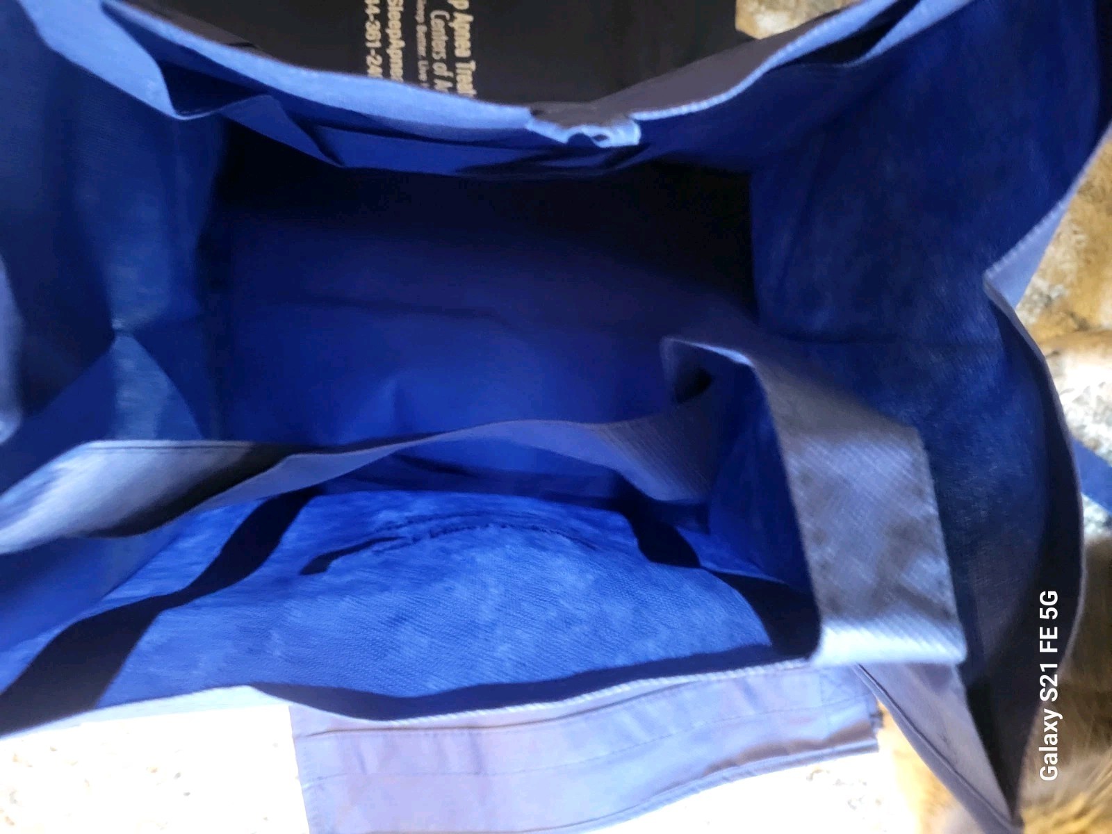 Lot Of 3 Reusable Grocery Tote Bags Blue Eco Shopping Bag Size 15×13 New Unused.