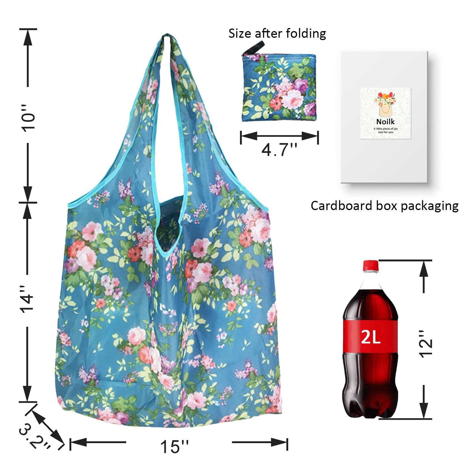 4 Pack 50Lbs Foldable Large Reusable Shopping Bags Washable Market Totes