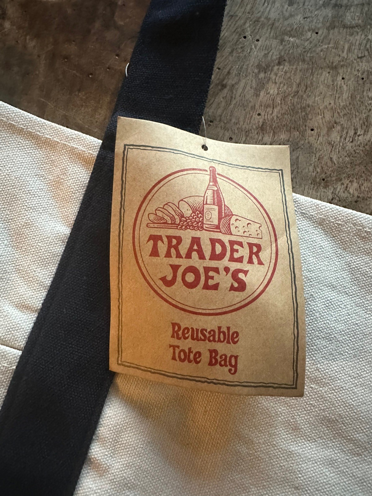 Trader Joe’s Canvas Tote Shopping Bag – LARGE CLASSIC NAVY BLUE – NEW with TAGS